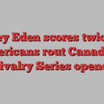 Lacey Eden scores twice as Americans rout Canada in Rivalry Series opener